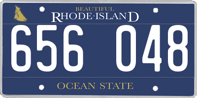 RI license plate 656048
