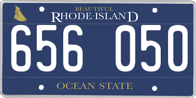 RI license plate 656050
