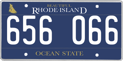 RI license plate 656066