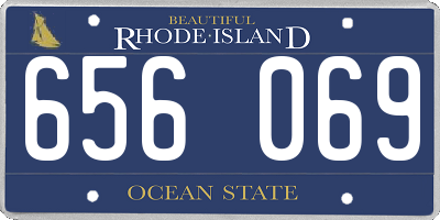 RI license plate 656069