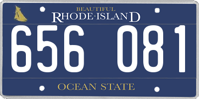 RI license plate 656081
