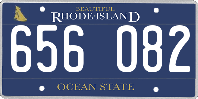 RI license plate 656082