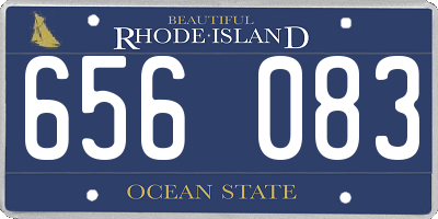 RI license plate 656083