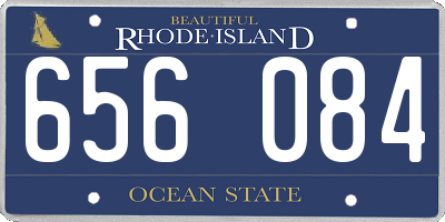RI license plate 656084