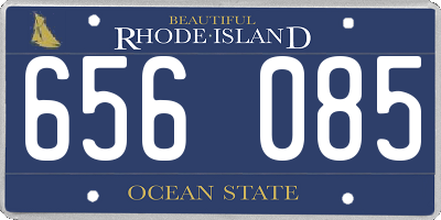 RI license plate 656085