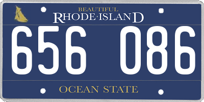 RI license plate 656086