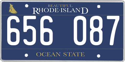 RI license plate 656087