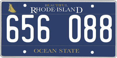 RI license plate 656088