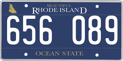 RI license plate 656089