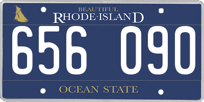 RI license plate 656090
