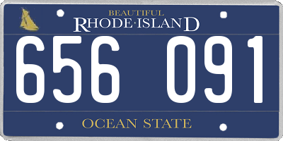 RI license plate 656091