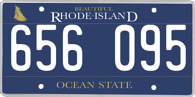RI license plate 656095