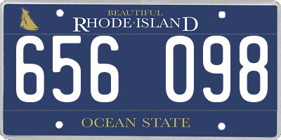 RI license plate 656098