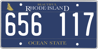RI license plate 656117