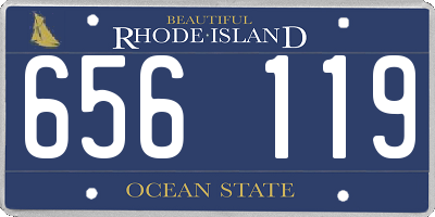 RI license plate 656119