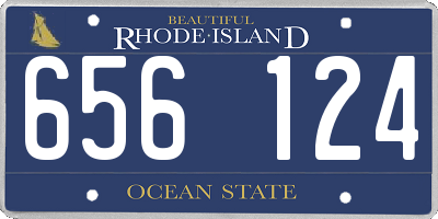 RI license plate 656124