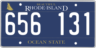 RI license plate 656131