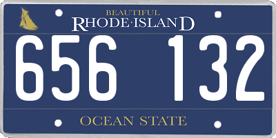 RI license plate 656132