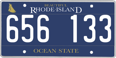 RI license plate 656133