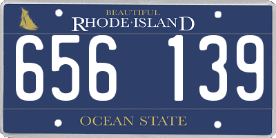 RI license plate 656139