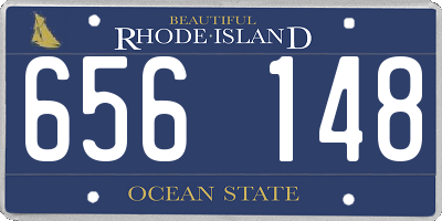 RI license plate 656148
