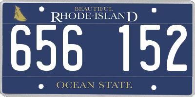 RI license plate 656152