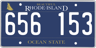 RI license plate 656153