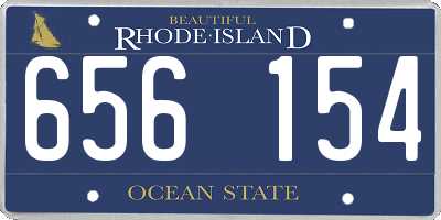 RI license plate 656154