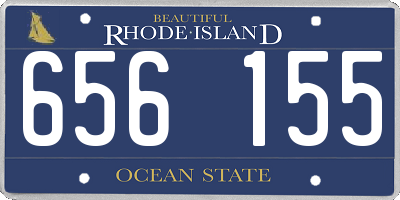 RI license plate 656155