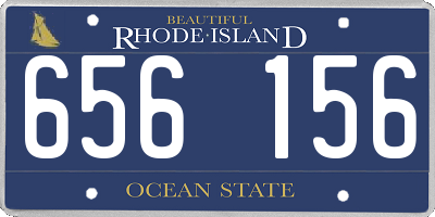 RI license plate 656156
