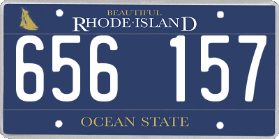 RI license plate 656157