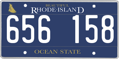 RI license plate 656158