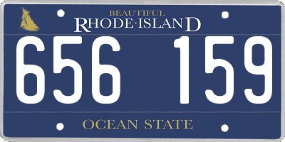RI license plate 656159