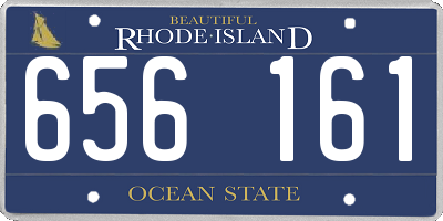 RI license plate 656161