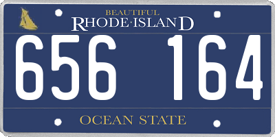 RI license plate 656164