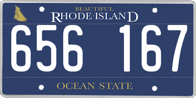 RI license plate 656167