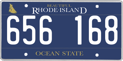 RI license plate 656168