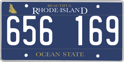 RI license plate 656169