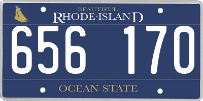 RI license plate 656170