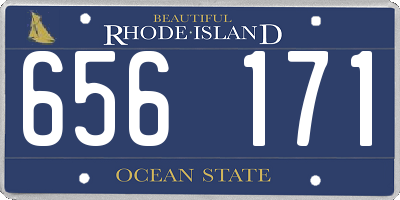 RI license plate 656171