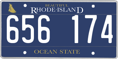 RI license plate 656174
