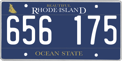 RI license plate 656175