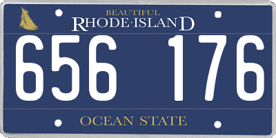 RI license plate 656176
