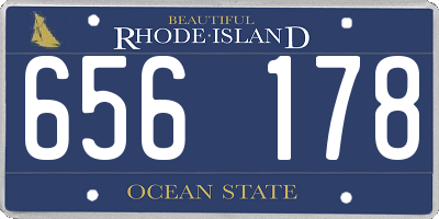 RI license plate 656178
