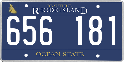 RI license plate 656181