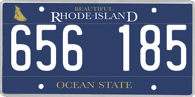 RI license plate 656185