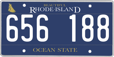 RI license plate 656188
