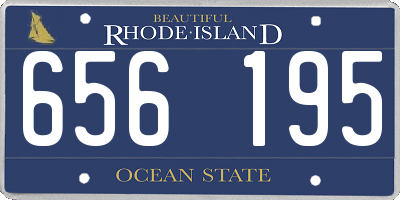 RI license plate 656195