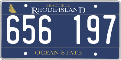 RI license plate 656197