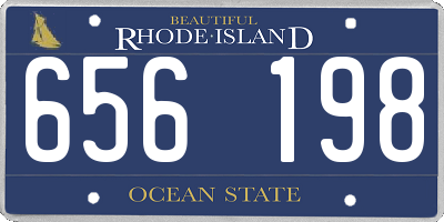RI license plate 656198